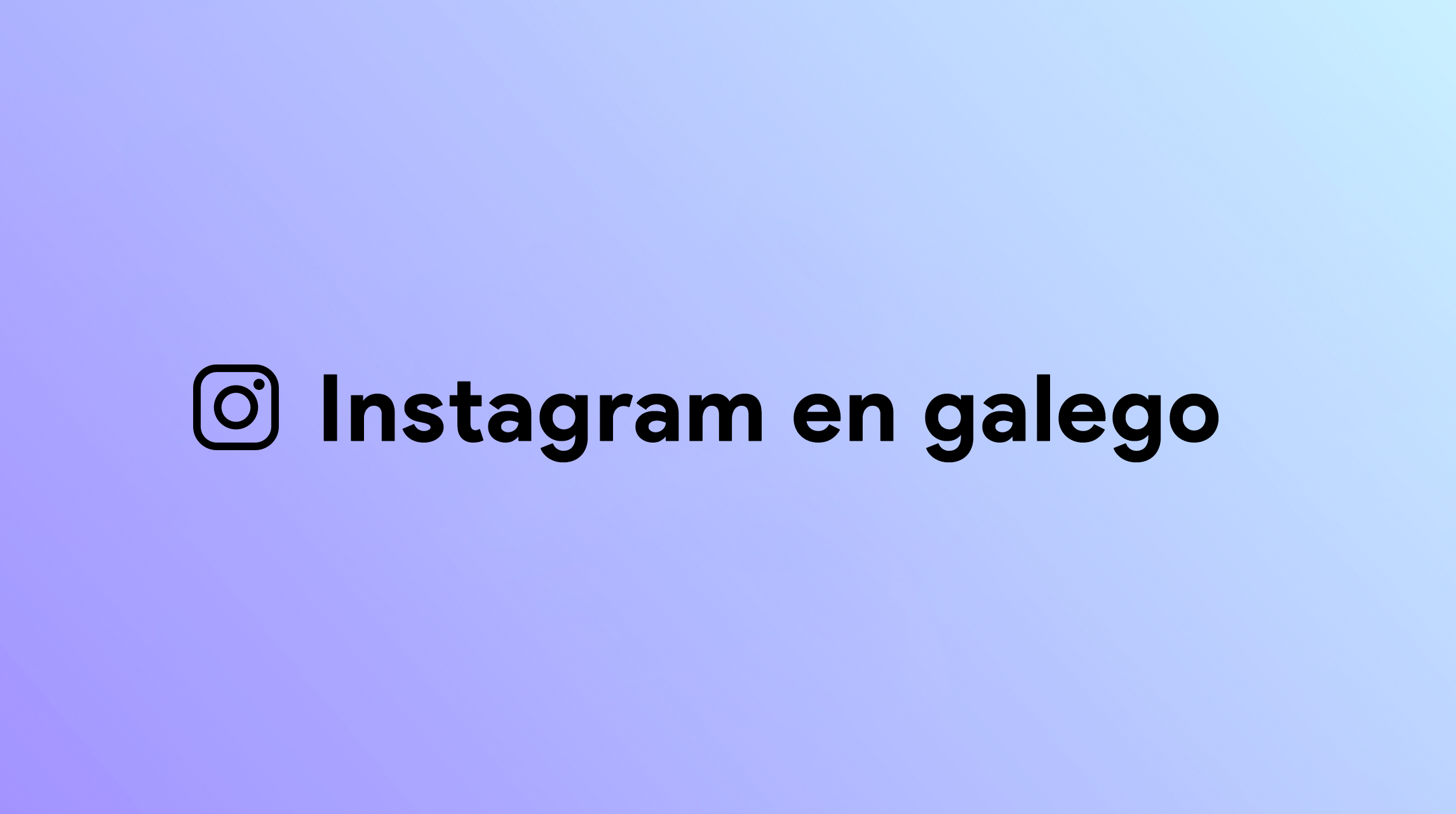Proxecto Instagram en galego